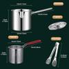 Deep Fryer Pot Stainless Steel Fry Pot with Basket and Lid Food Grade Deep Fryer Multifunct Deep Frying Pots Kitchen Tools 2025