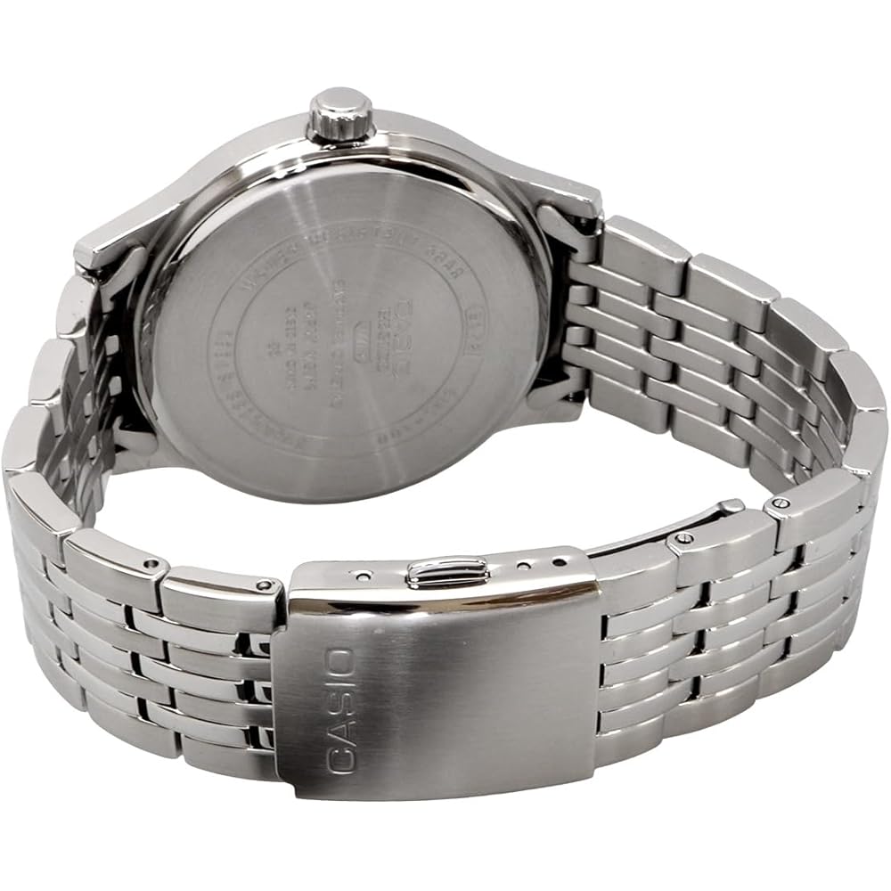 Casio Beside Quartz Men's Watch Sapphire Glass BMS-100D-7AV Stainless Steel Band 24-Hour Display Silver