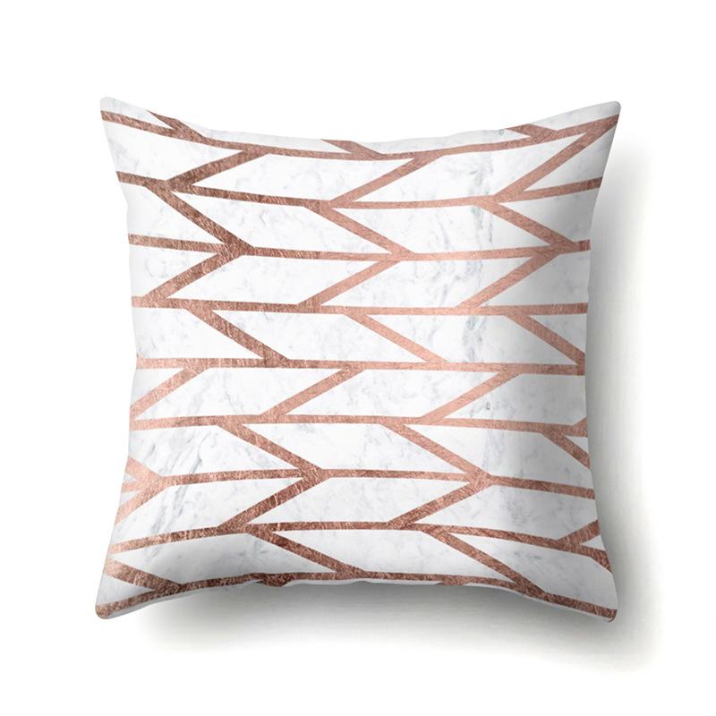 Polyester Pillow Case Automobile Decoration Home Printed Pillow Case Waist Cushion Cover Car Cushion Head Cushion Cover