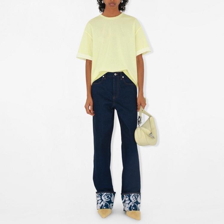 Burberry T Shirt Women's Yellow Loose Fit 80836281