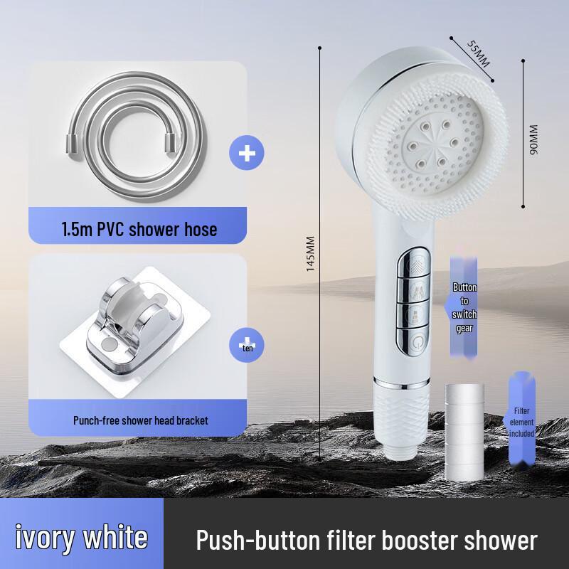 YIXI Pressurized Shower Head Set