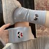 Female Spring and Autumn Assorted Cartoon Cute Dog Embroidery Boneless Drum Pile Pile Cotton Socks