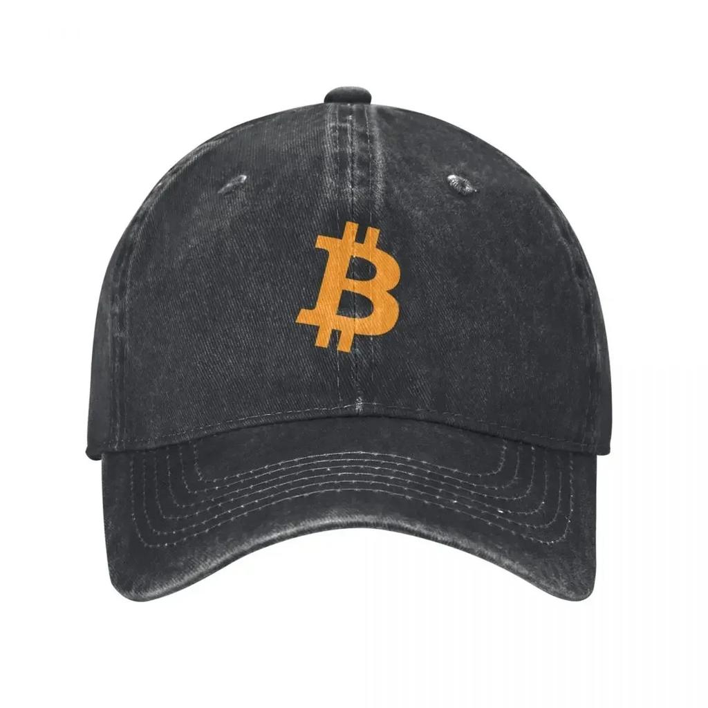 Bitcoin Cryptocurrency - Bitcoin BTC Baseball Cap Beach Designer Hat Snap Back Hat Elegant Women's Hats Men's