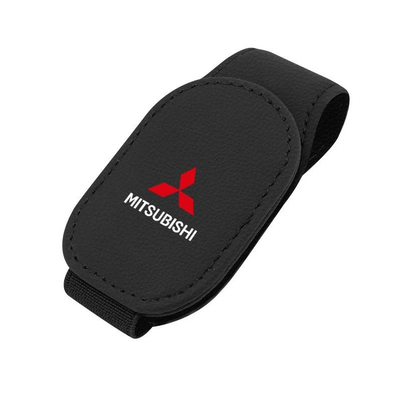Magnetic Car Sunglasses Holder Sun Visor Clip for Mitsubishi Outlander Lancer Pajero ASX Auto Accessories
