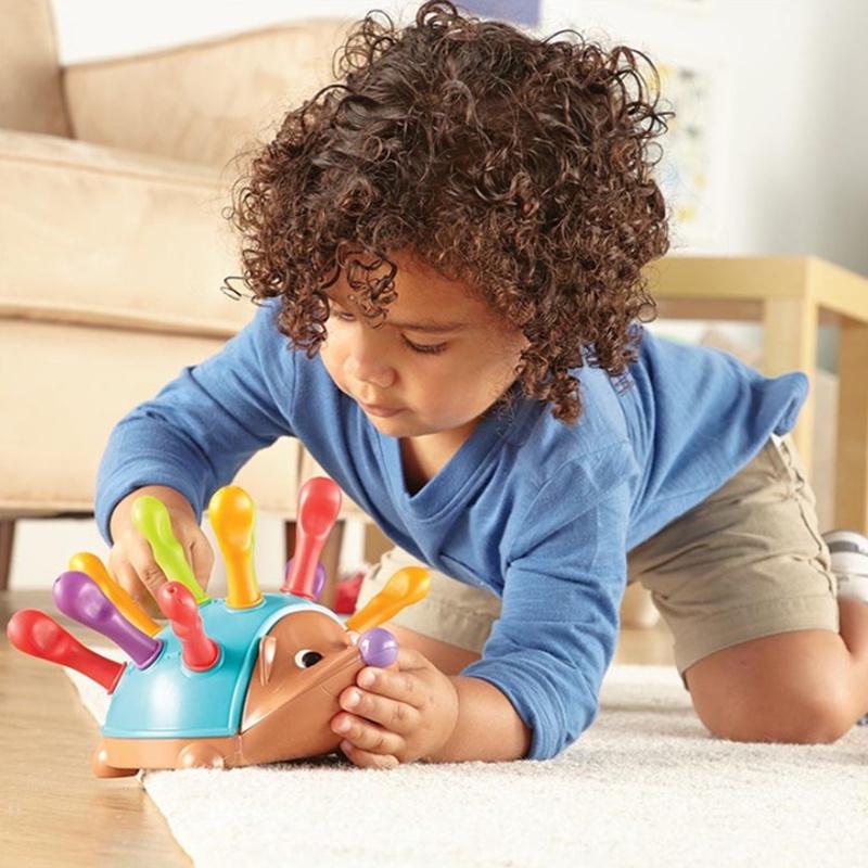 Little Hedgehog Plug-in Toy Develop Toddler's Concentration Skills With Early Education Puzzle