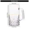 Large Capacity Dimpled Beer Mugs Efficient Dimpled Beer Cups British Styles Beer Mug Dishwasher Safe Beer Drinkwares top sale