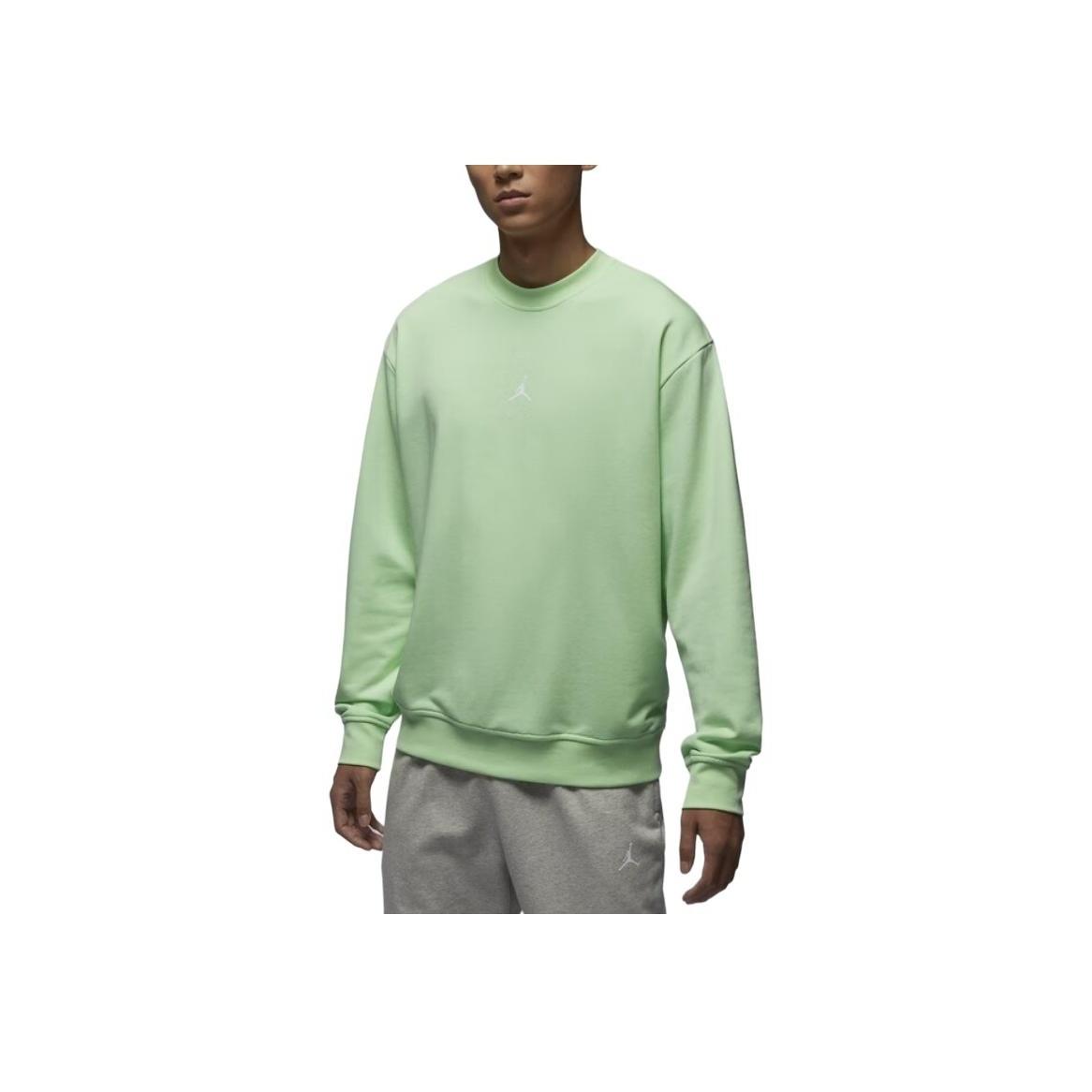 

Jordan Sport Dri-Fit Crossover Crew Neck Comfortable Drop Shoulder Quick Dry Long Sleeve Sweatshirt Men Sweatshirt Steam-Green White FV8625-376