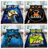 Player Bedding Microfiber Fabric Game Machine Printed Quilt Cover and Pillowcase Are Suitable for Home Decoration of Boys and Men's Game Lovers' Rooms