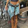Western Cowboy Leather Belt For Women Pu Material Vintage Retro Stylish Casual Waist Accessory