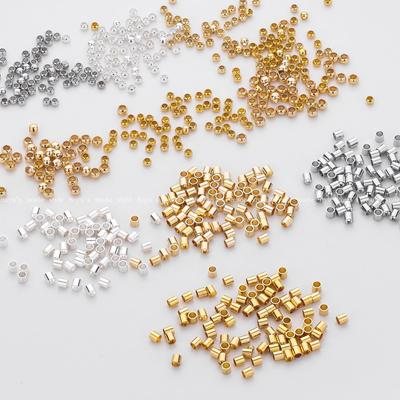 14K Gold-Plated Positioning Tube Beads for DIY Bracelet/Necklace Closures