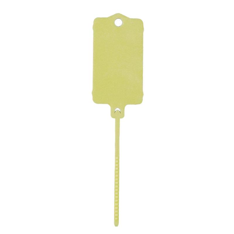 Reusable Colored Label Zip Tie with Integrated Hang and Marker Tags