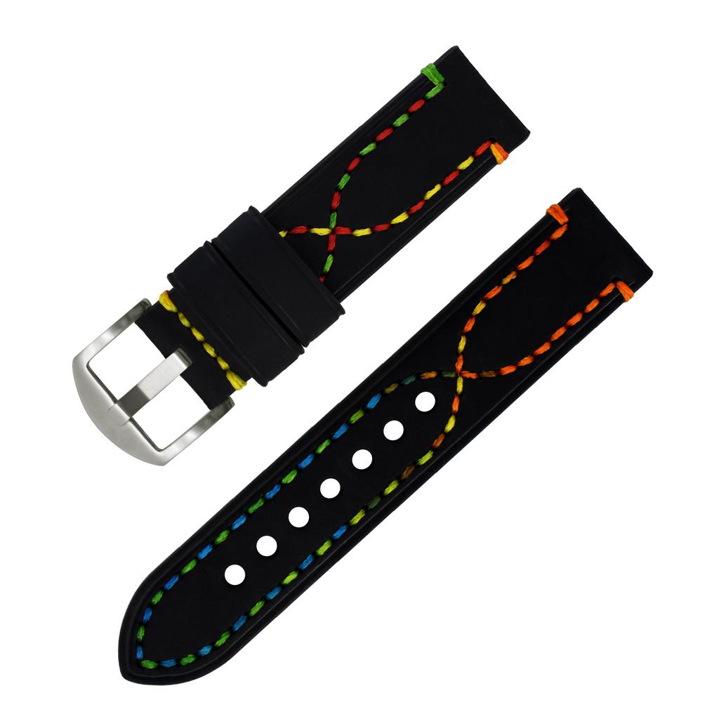 Cinturino per Orologio HQ Edizione Acciaio Regolabile Traspirante Morbido Cavo Mucca Unico Comodo Sportivo Flessibile Smart Cinturino in Pelle per Orologio