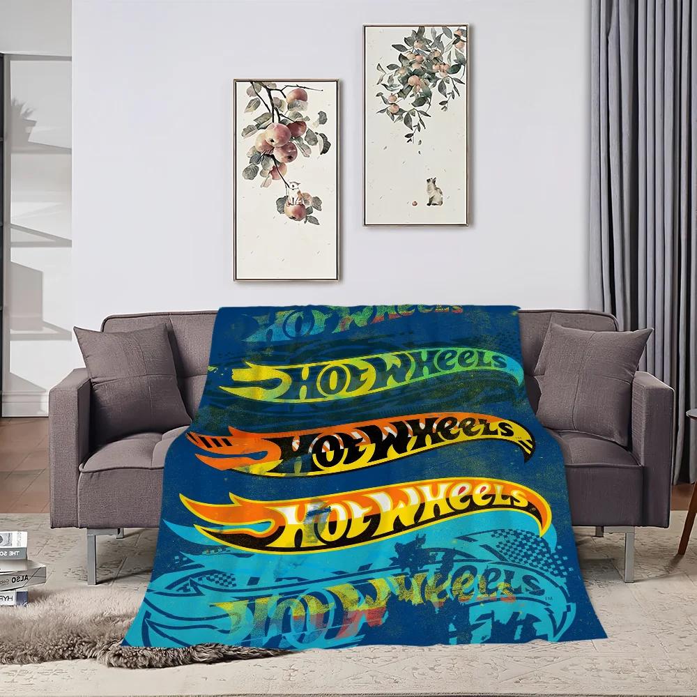H-Hot W-Wheels C-Cars Skicomfort Warm Soft Baby Blanket Suitable Home Lunch Blanket Suitable for Home Office Daily Use Cover