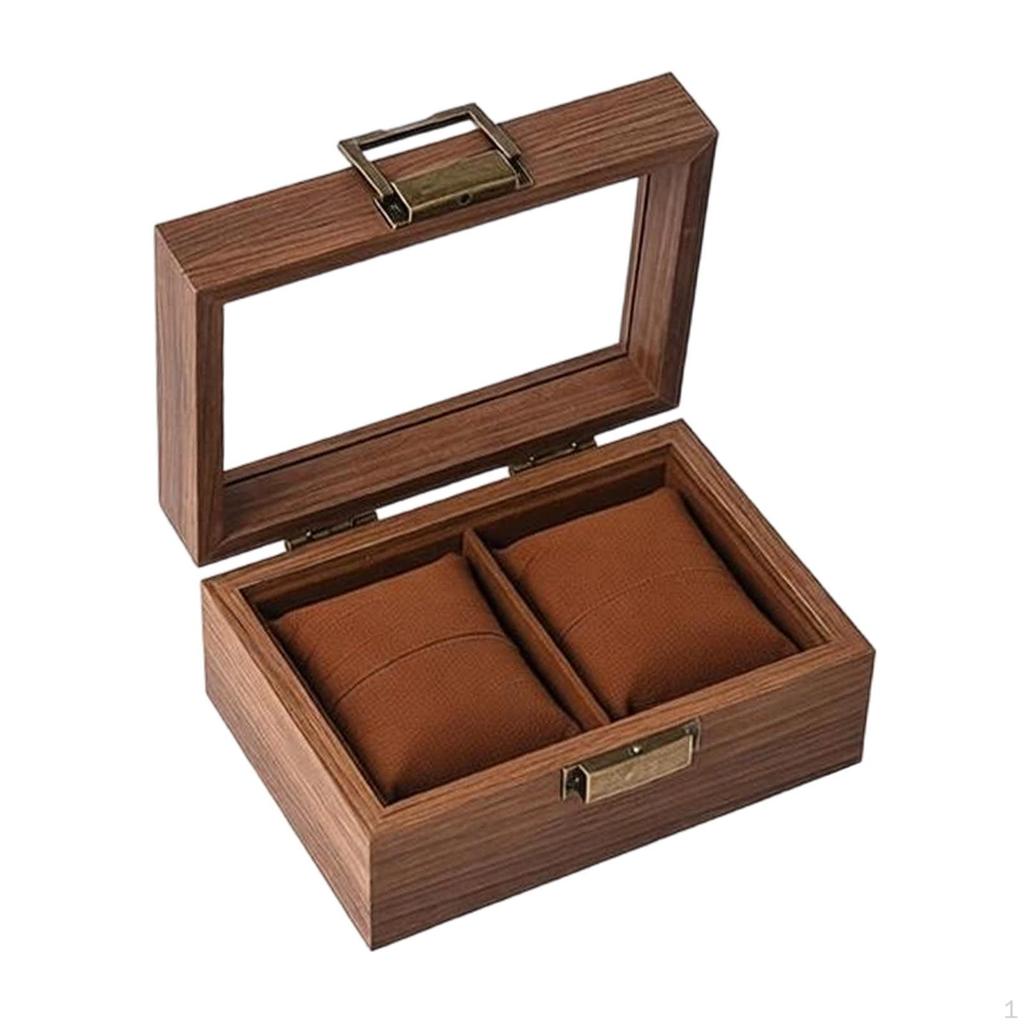 Classic And Multifunctional Watch Box, Organizer, Dustproof Case for Men Women, with Acrylic