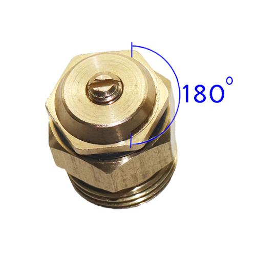 

180° Brass Refraction Nozzle 1/2 Male Thread Misting Sprinkler Garden Agriculture Plant Flower Vegetable Nebulizer Sprayer 2Pcs