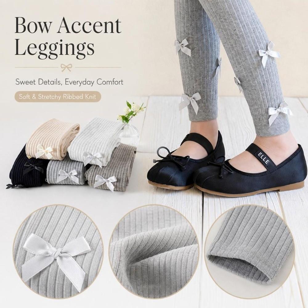 Skin-Friendly Kids Ribbed Tights Slim-Fit Children Ankle Pants  Girls 1-6 Years Old