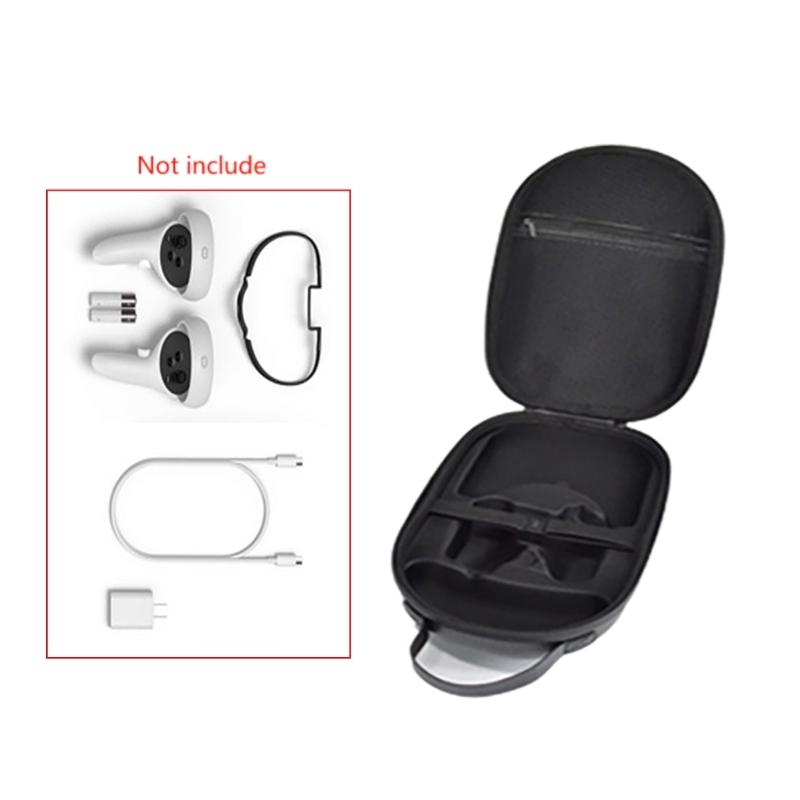 Travel Friendly Storage Bag with Water Resistant Design for Quest2 VR Glasses Large Capacity Holder Handbag Bag