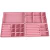 Velvet Jewelry Display Stackable Exquisite Jewellery Holder Portable Ring Earrings Necklace Organizer Box Organizator