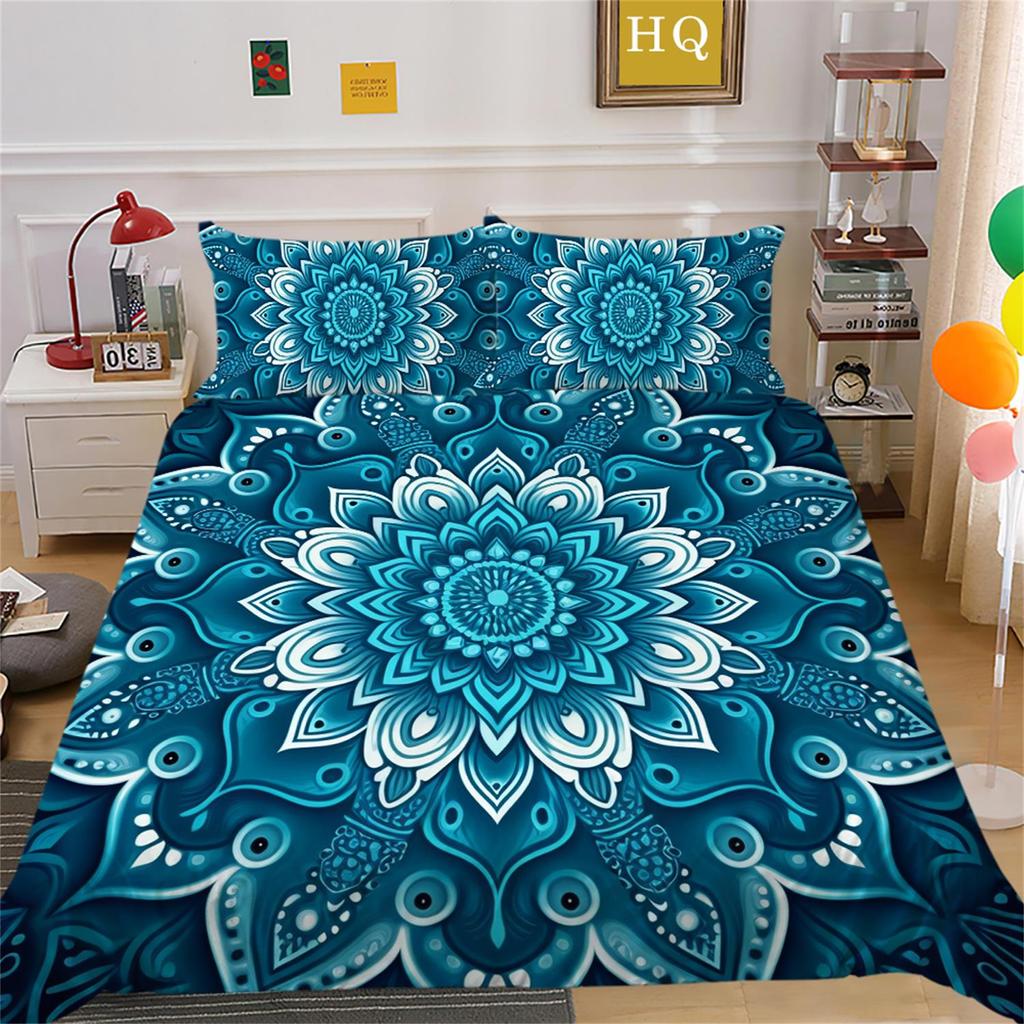 Bohemian Datura Bedding Set Quilt Cover Pillow Cover Home Bedding Set AU/EU/US Full Size Single/Double Bed