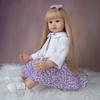 KEIUMI 60 CM Lifelike Reborn Babies Dolls Cloth Body Princess Newborn Toy Baby Dolls For Toddler Birthday Xmas Gifts
