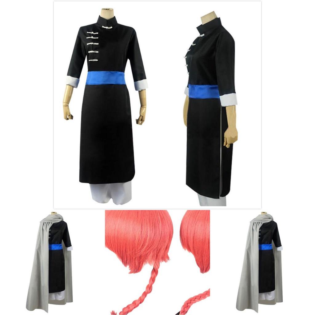 Stunning Anime Gintama Ne Mulberry Night Rabbit Kamui Cosplay Costume Set With Cloak