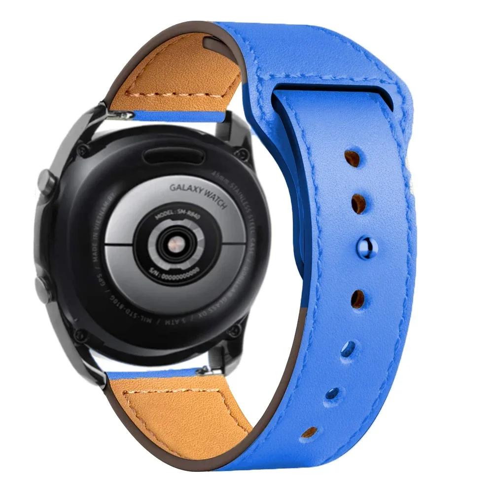 Lederarmband Für Samsung Galaxy Watch 7/6/5/pro/4/Classic/Active 2 20mm 22mm Armband Amazfit GTS/GTR 4/3/2 mini bip-lite Band