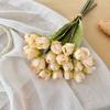 24 Bundles Artificial Tulip Flowers Realistic Fake Tulips for Spring Easter Valentine's Day Home Decor Wedding Centerpiece Table Floral Arrangement