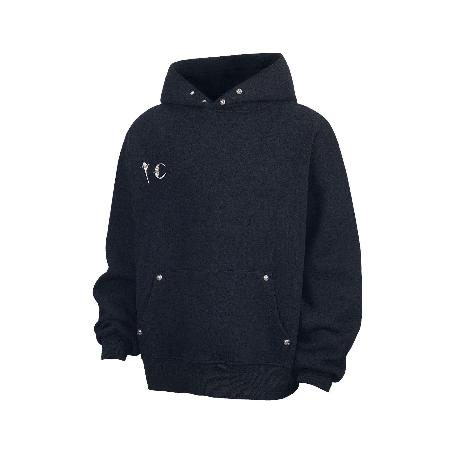 

Толстовка с капюшоном American Thug 24SS Silver - классическая толстовка унисекс для осенних и зимних тенденций L чёрный