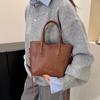 Retro Pu Leather Shoulder Bag For Women Tote Bag Fashion Commuter Crossbody Bag