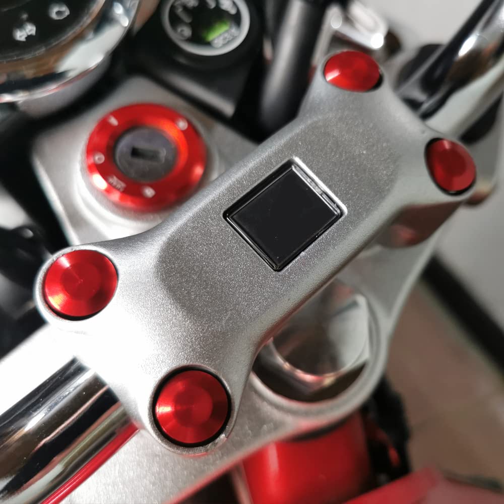 Hovedstrømbryterdeksel i aluminium kompatible modeller Honda Monkey 125Z125CT125 Trail 125 Hunter Cub alle modeller (rød)