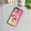 The Little Mermaid Ariel Phone Case for Iphone 16 15 14 13 12 11 Pro Max Mini 8 Plus Se Xr X Xs Fundas Shell PC+TPU Cover