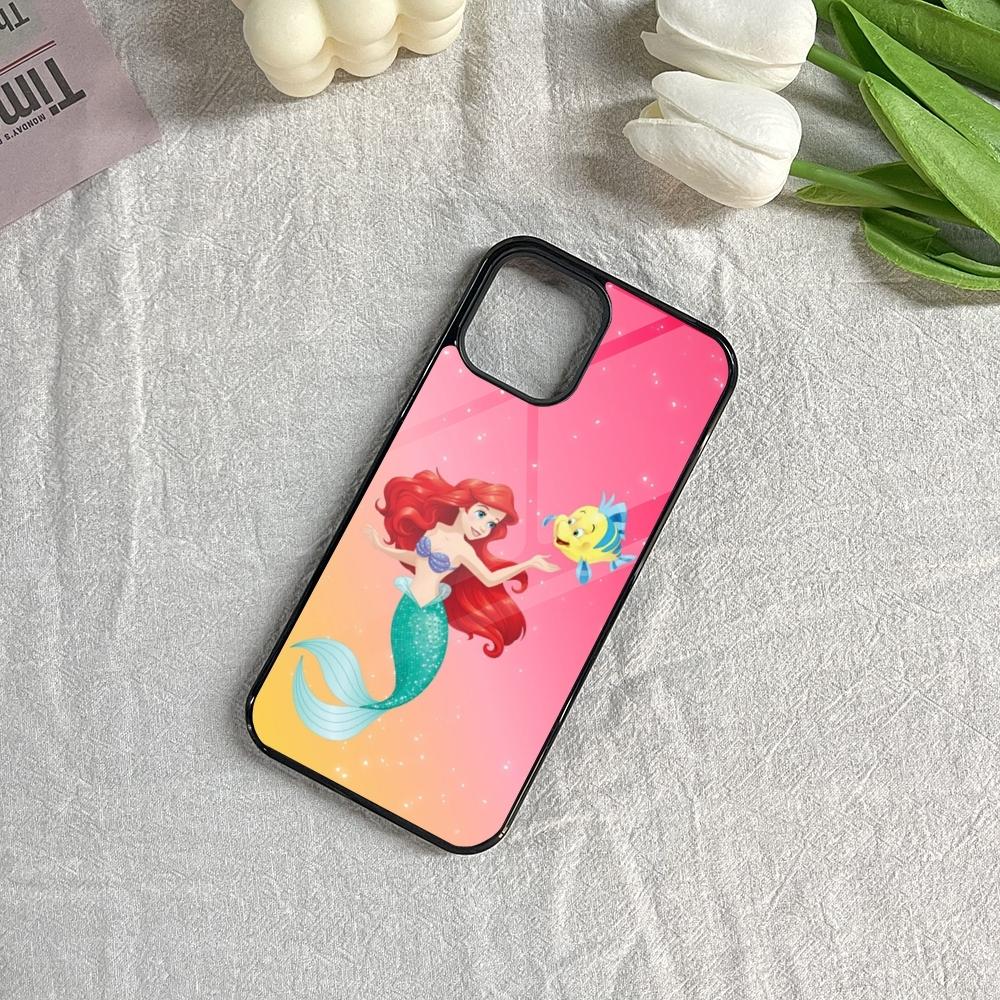 The Little Mermaid Ariel Phone Case for Iphone 16 15 14 13 12 11 Pro Max Mini 8 Plus Se Xr X Xs Fundas Shell PC+TPU Cover