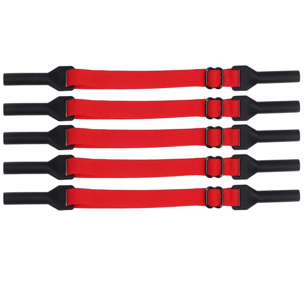 

5pcs Glasses Chain for Kids Adults Sunglasses Strap Children Glasses Safety Band Strap Retainer Cord Holder Sport Glasses Rope червоний