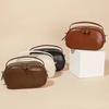 Women Luxury Real Split Cowhide Leather Crossbody Saddle Bag Soft Small Square Shoulder Bag For Female Casual Handbag Wholesale