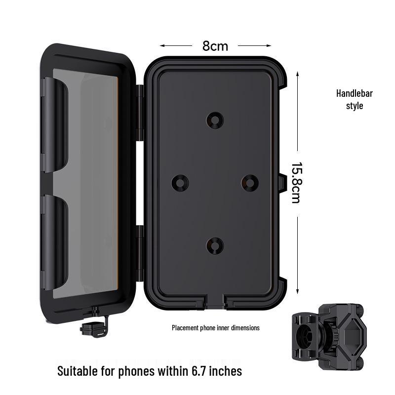 Waterproof Shockproof Phone Holder with Touch Screen for Bike, Electric Vehicle & Motorcycle