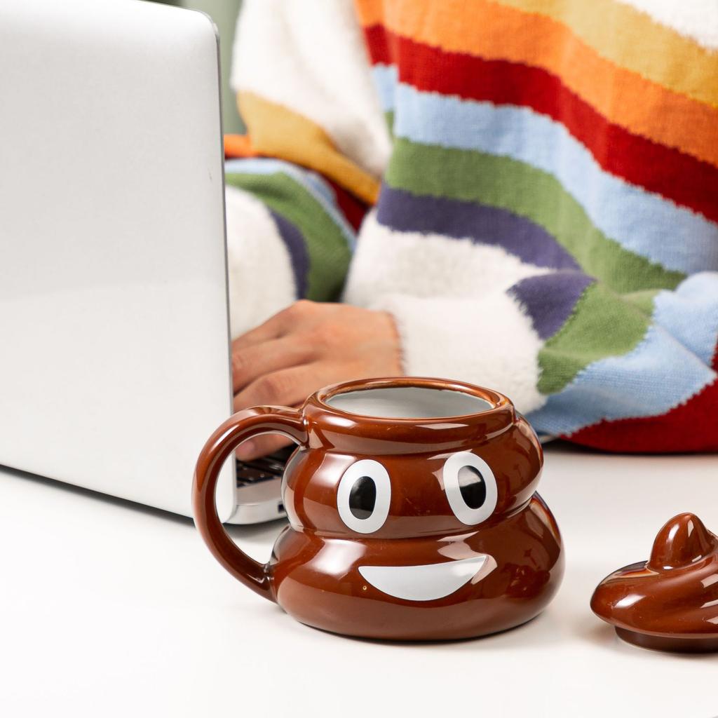 Creative funny poo mug Baba ceramic water cup design sense niche cute spoof personalized office cup