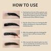 3Pcs Tattoo Brow Gel Peel Off - Waterproof, Lasts 3 Days, Transfer-proof, for Fuller Defined Eyebrows, 4 Shades