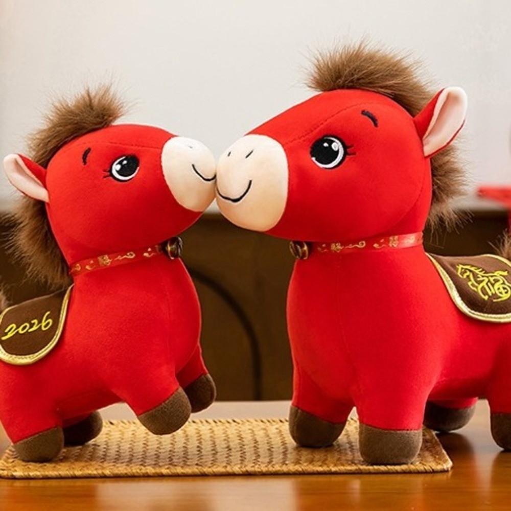 Soft Stuffed Zodiac Horse Figurine 2026 Horse Year Pony Animal Toys  Birthday Gift