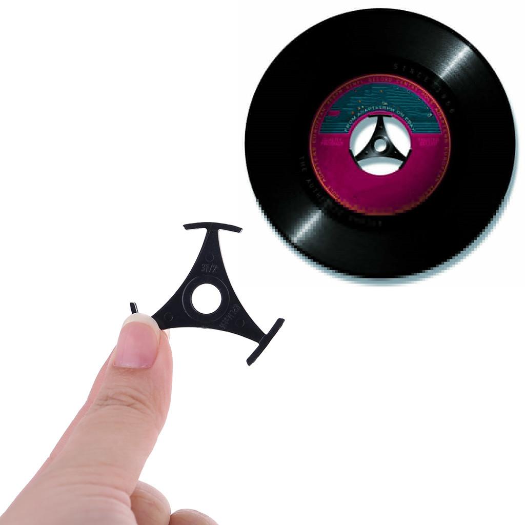 5Pieces Vinyl Record Adapter 37mm 7 inches 45 RPM Turntable Phonograph Audio For Musical Instruments Replace Part