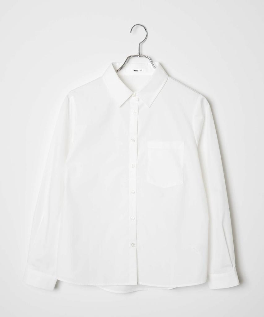 WEGO School Long Sleeve School High Middle Size White Shirt, Top, Uniform, Uniform, Girls' School, School, Cosplay, Events, Spring, Summer, Autumn,