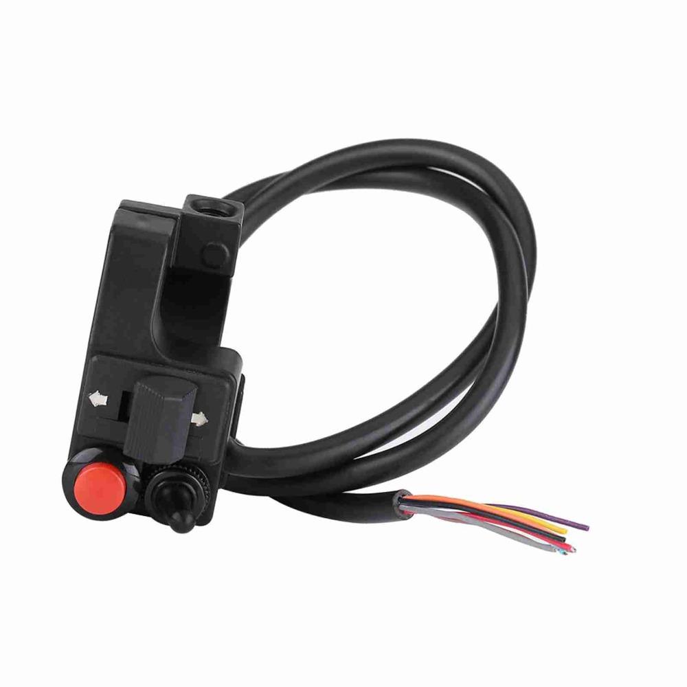 Multi-Function Motorcycle Handlebar Control Switch Single Push Blinker Push Button for GS Offroad