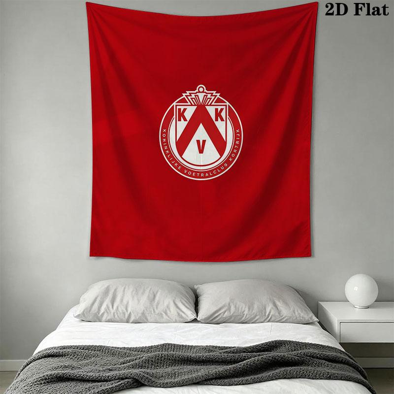 Kortrijk logo Wall Hanging Printed Fabric Blanket Decorative Tapestries for Bedroom Living Room Home Decor