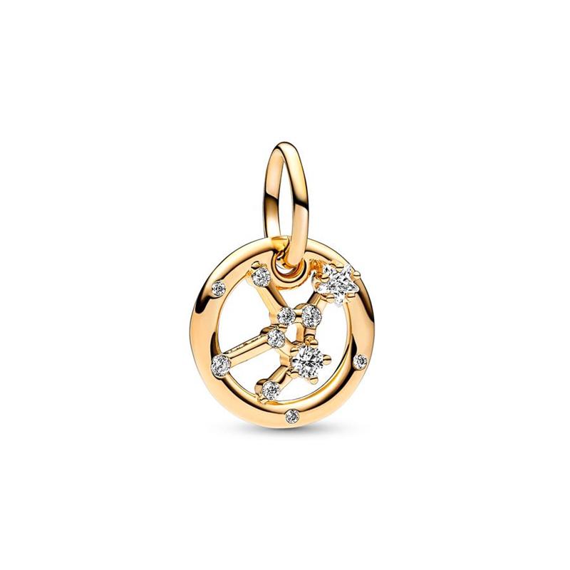 Twelve Constellation Pendants Fits Genuine European Copper JewelryandDiy Crafting Special Beautiful Bracelets Jewellery Gifts