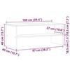 VidaXL Meuble TV chêne artisanal 100x40x40 cm bois d'ingénierie 855769