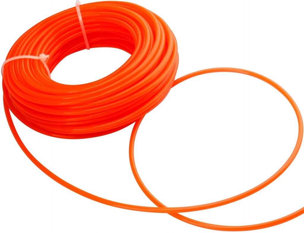 Żyłka do podkaszarek pomarańczowa okrągła 3mmx15m do koszenia 1 szt.