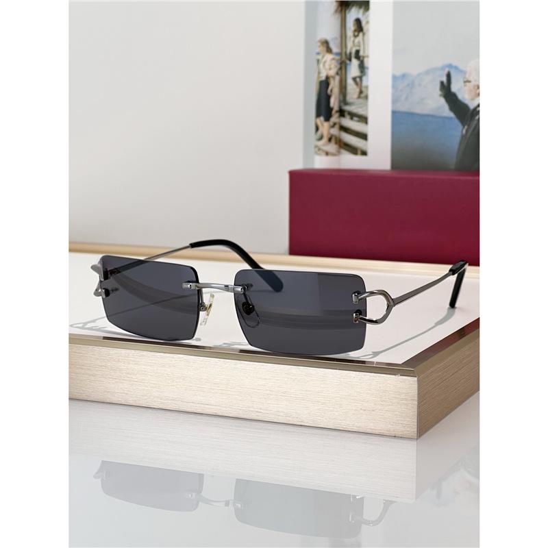 Unisex Rimless Metal Sunglasses CT0488O – Fashionable UV Protection