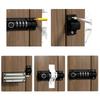 4-Digit Combination Lock Password Lock Sliding Bolt Door Lock Easy To Install
