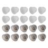 10PCS Hearing Aid Domes 12mm/0.5in Double Layer Soft Silicone Washable Removable Anti Static