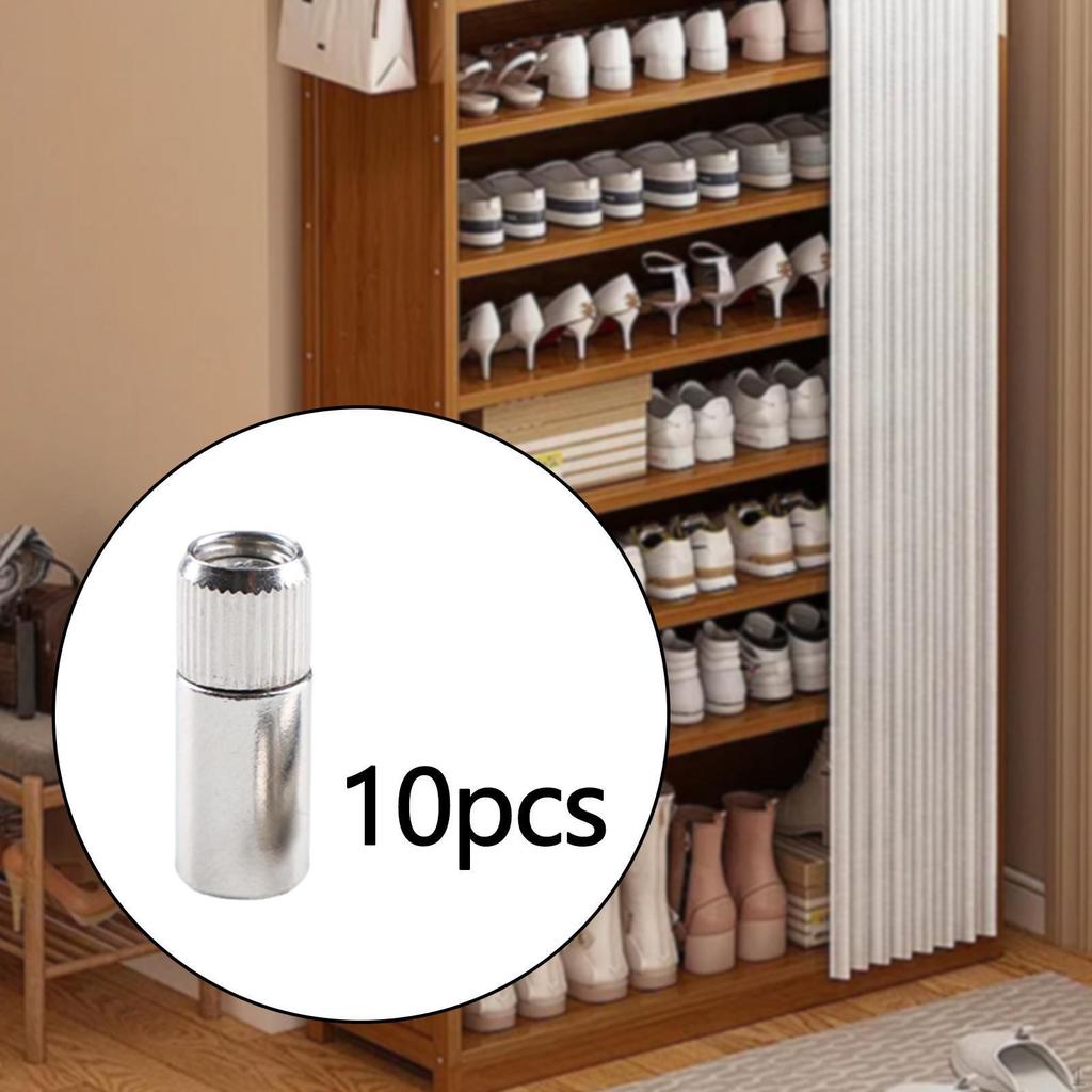 10 Count Glass Holder Pegs for Cabinet Shelving Systems