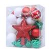 31Pcs Christmas Baubles Ornament Shatterproof Decorative Baubles For Christmas Tree Wedding Winter Festival Celebration